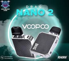 drag nano 2 pod more pods and vapes, flavours available