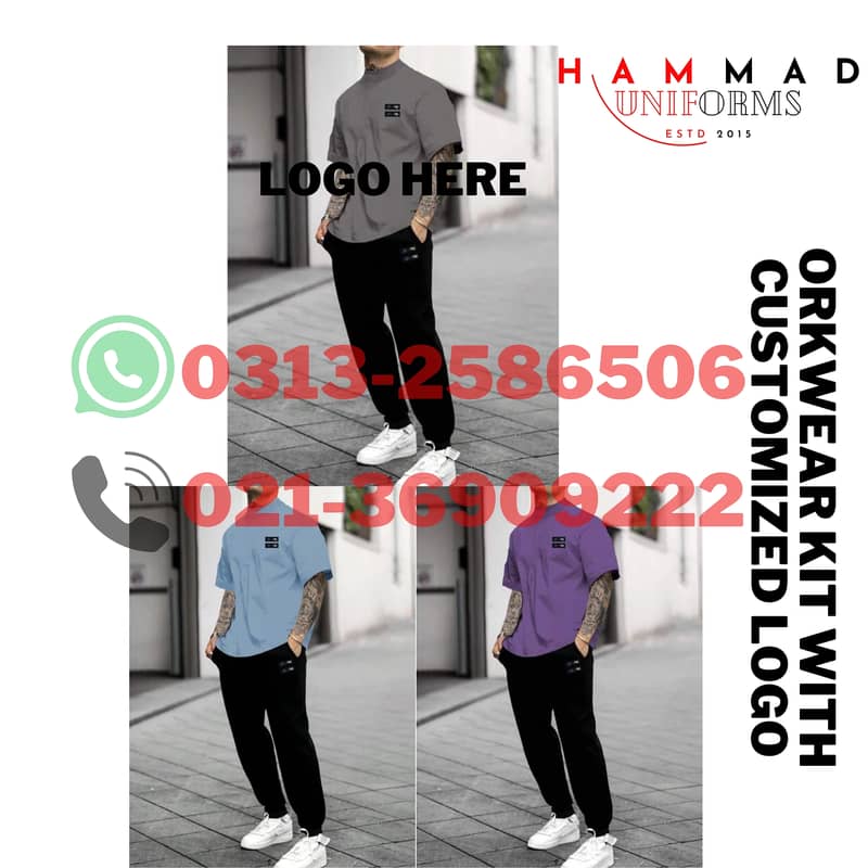 Uniform, Workwear, Polo tshirt, T-shir, Trouser, Printing 1