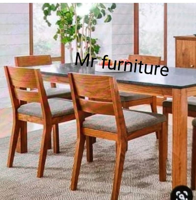 luxury dining table/shesham wood chairs/solid center table sale in lah 4
