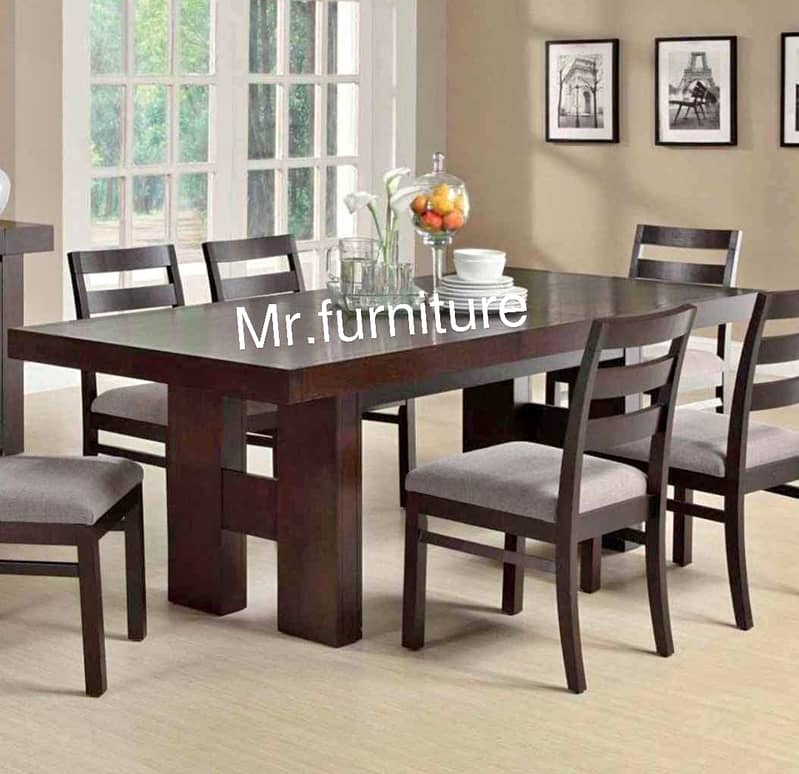 luxury dining table/shesham wood chairs/solid center table sale in lah 9