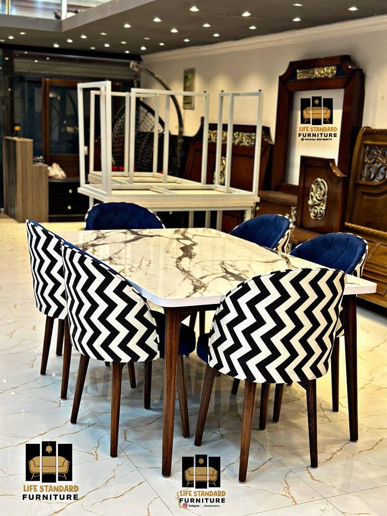 dining table / dining table with dining chairs /4 seater dining table 5