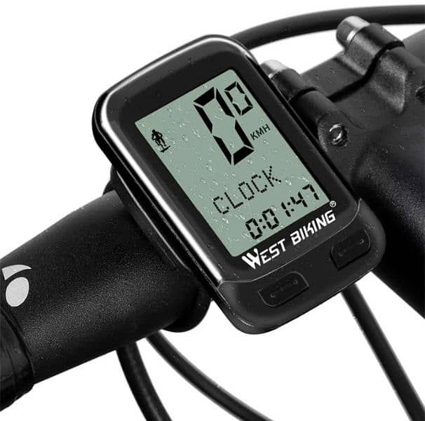 west biking wireless bicycle computer speedometer odometer stopwatch 6