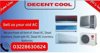 sale your window Ac/split AC/inverter/DC inverter for sae