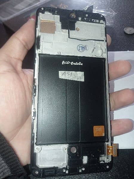 Samsung A51 mobile 100 percent original panel with frame/ring for sale 1