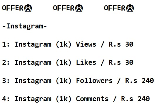 Instagram ,tiktok likes and followers 1