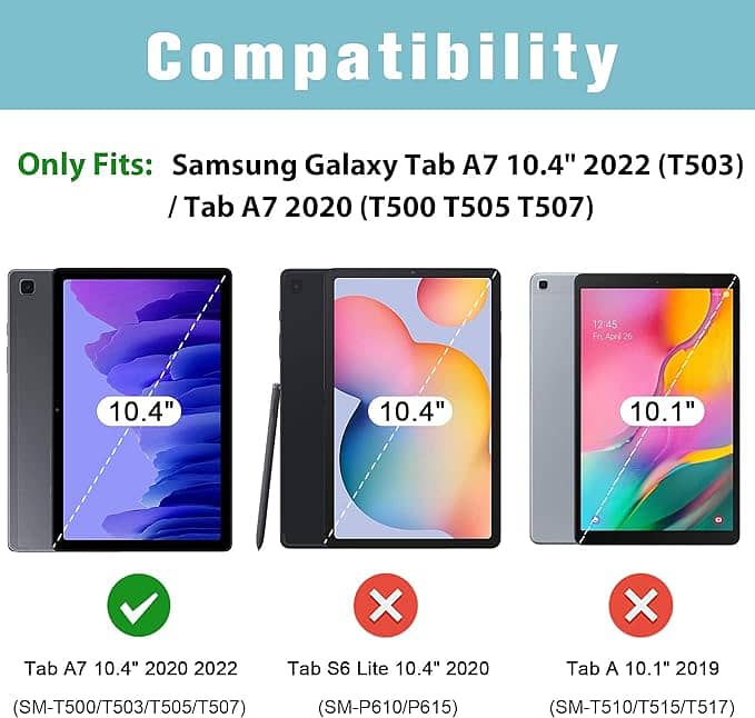 ProCase for Galaxy Tab A7 10.4” 2022 2020 (SM-T500 T503 T505 T507)a330 4