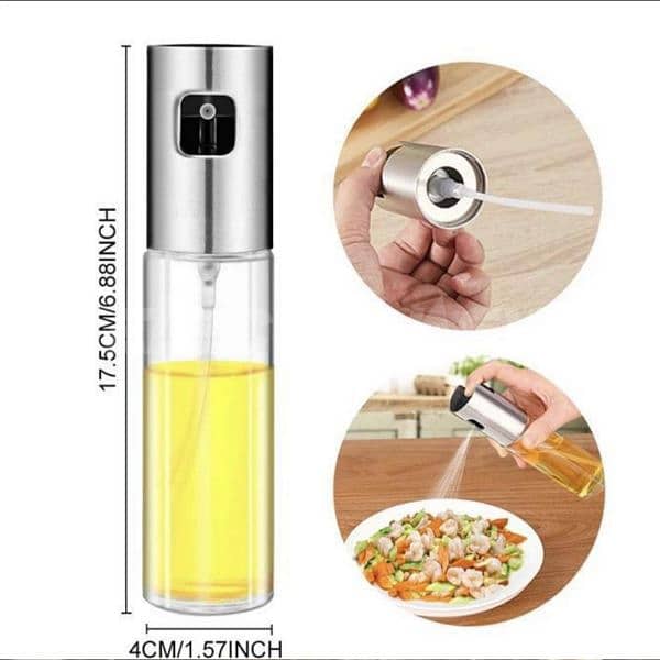 Oil Spray Bottle For Cooking (Glass) 3