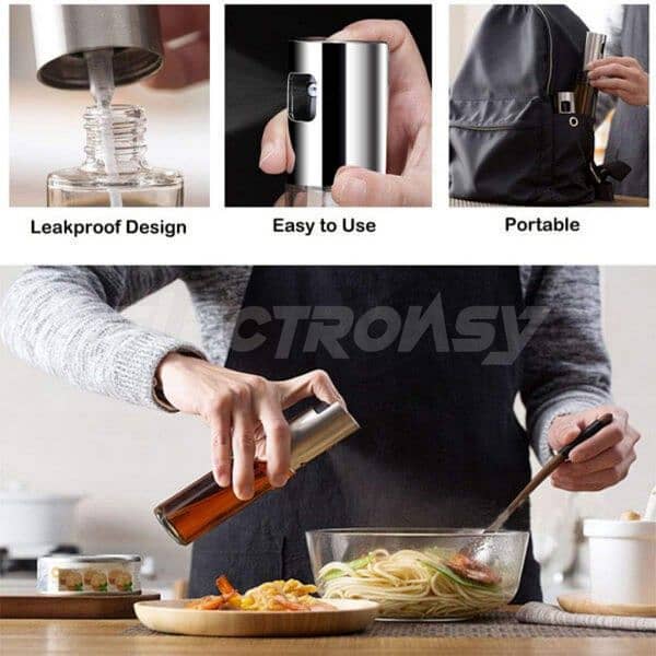 Oil Spray Bottle For Cooking (Glass) 4