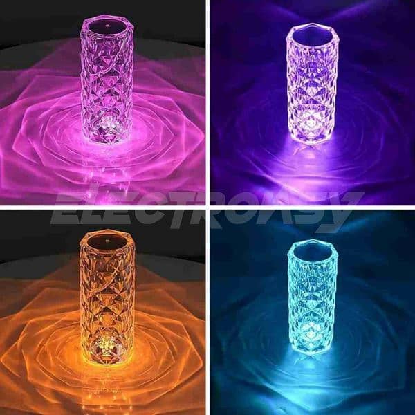 Crystal Table Lamp Rechargeable (Touch Control) 1