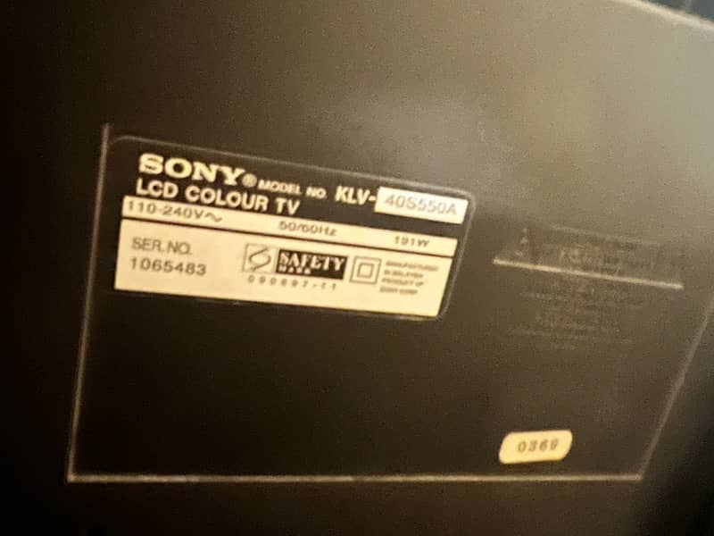 40inch Sony Bravia LCD 1080p for sale 2