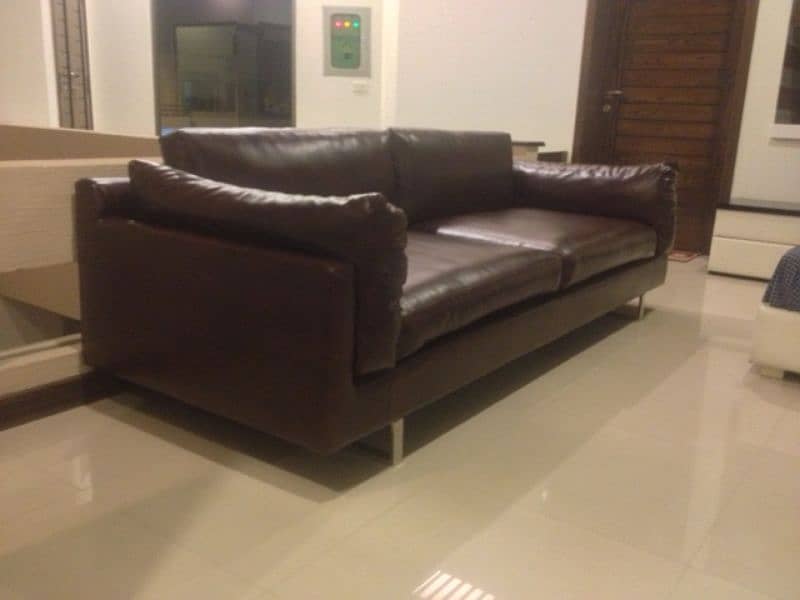 Leather Couch 3 Seater Sofa Modern Contemporary BoConcept 2