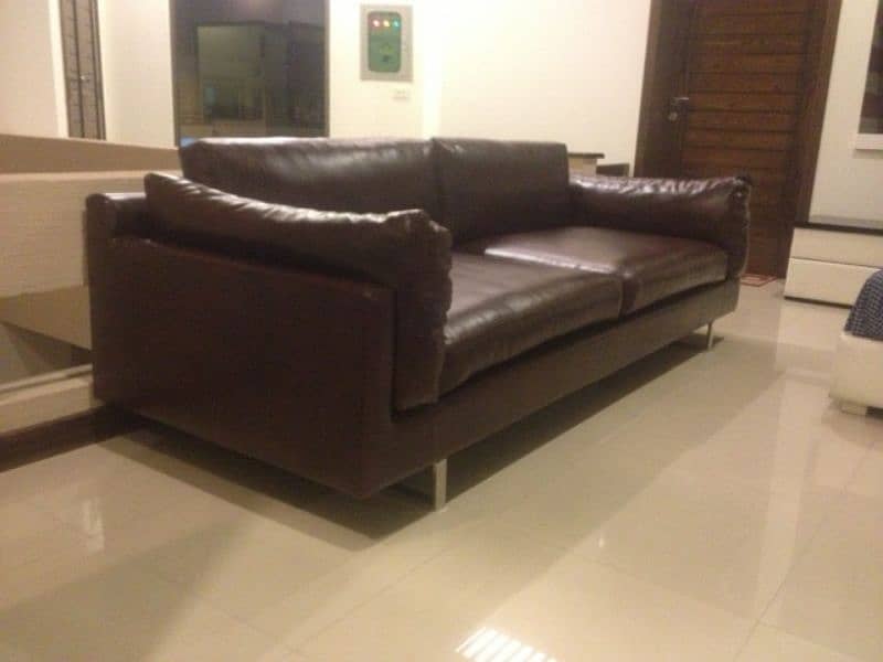 Leather Couch 3 Seater Sofa Modern Contemporary BoConcept 5