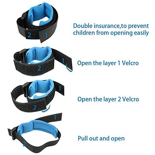 Anti Lost Wrist Link Safety Harness Strap,Rotate 360 Degrees 4