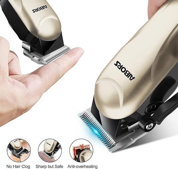 AIBORS Dog Clippers for Grooming for Thick Coats, Low Noise c97 1