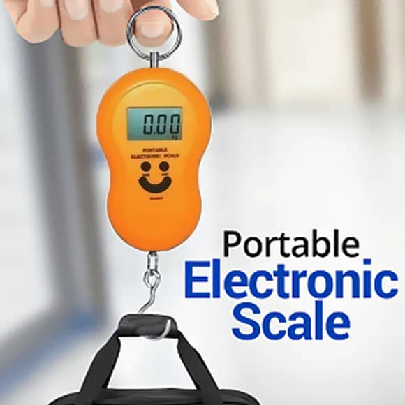 50kg Weight Scale Portable Hanging Digital Scale  Business Traveling 0