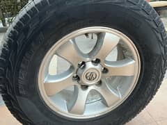 Toyota Prado Alloy Rims OEM set 4 + tires 17 inch stock Pirelli