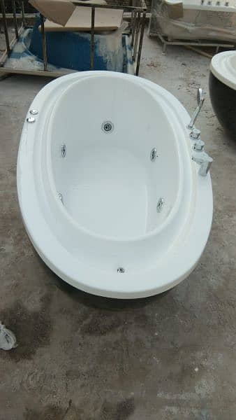 Acrylic jacuuzi/Bathroom Jacuzzi Bath tub Corian and PVC vanities 10