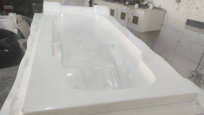 Acrylic jacuuzi/Bathroom Jacuzzi Bath tub Corian and PVC vanities 11