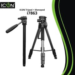 Icon 7863 Professional Hydraulic 2in1 Tripod + Monopod 0