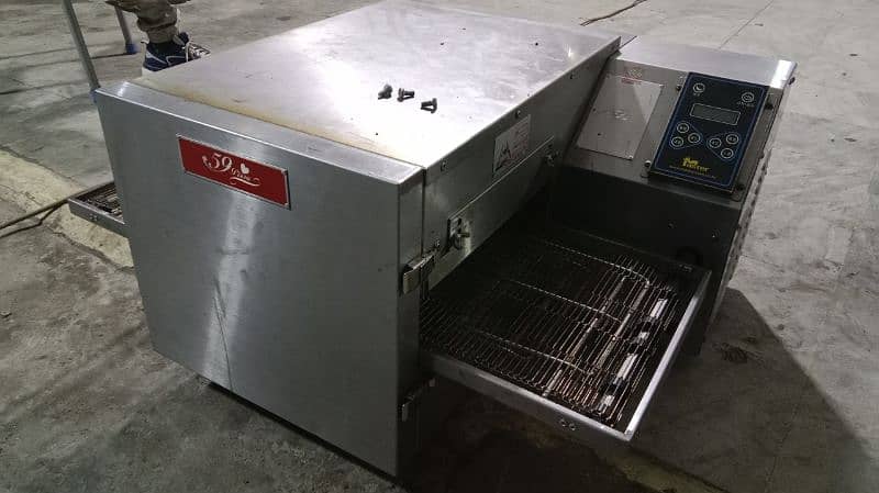 conveyor pizza oven for sale/ deck oven/ dough roller fast food n pizz 1