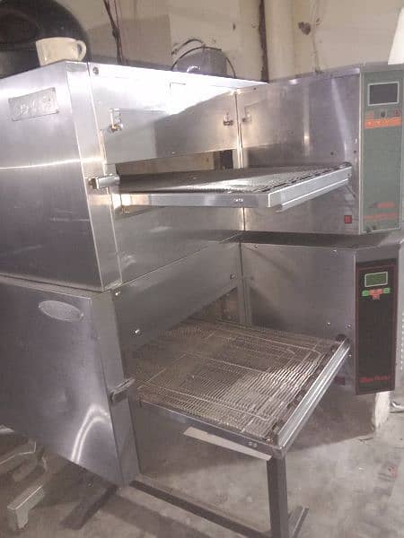 conveyor pizza oven for sale/ deck oven/ dough roller fast food n pizz 6