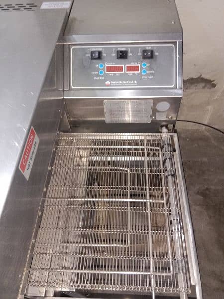 conveyor pizza oven for sale/ deck oven/ dough roller fast food n pizz 8