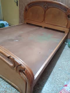 Queen size bed for sale without Matress