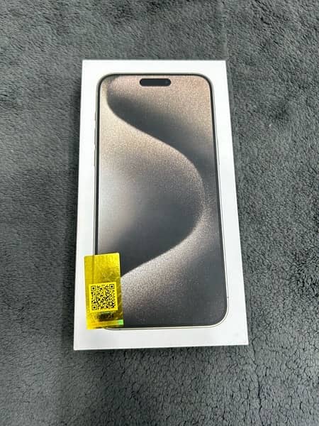 Apple iPhone 15 Pro Max 256GB Pta approved Box pack 1year warrenty 0