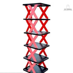6 compartments stackable Shoe rack stand only delivery available