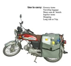 Motorcycle Saddle bags or side bags canvas water proof