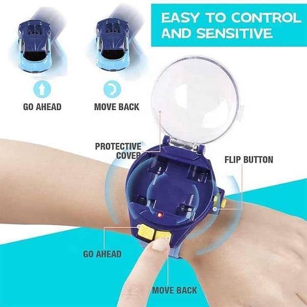 Mini Watch Remote Control Car Rechargeable Car - USB Charging 1
