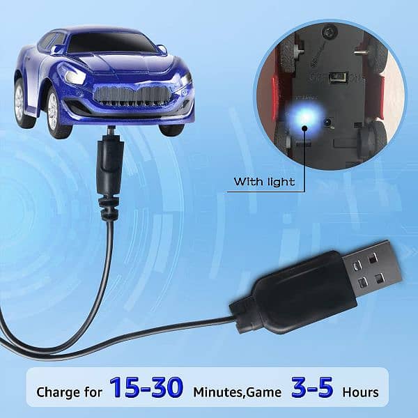 Mini Watch Remote Control Car Rechargeable Car - USB Charging 5