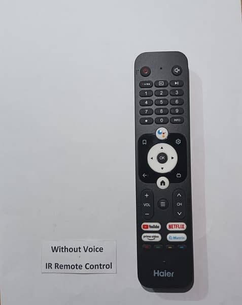 Haier Smart tv remote controls 0