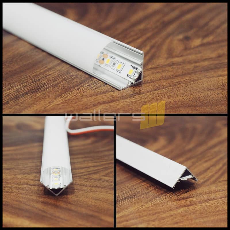 LED Light Linear Profile in Aluminium for Ceiling, Kitchen & Wardrobes 5
