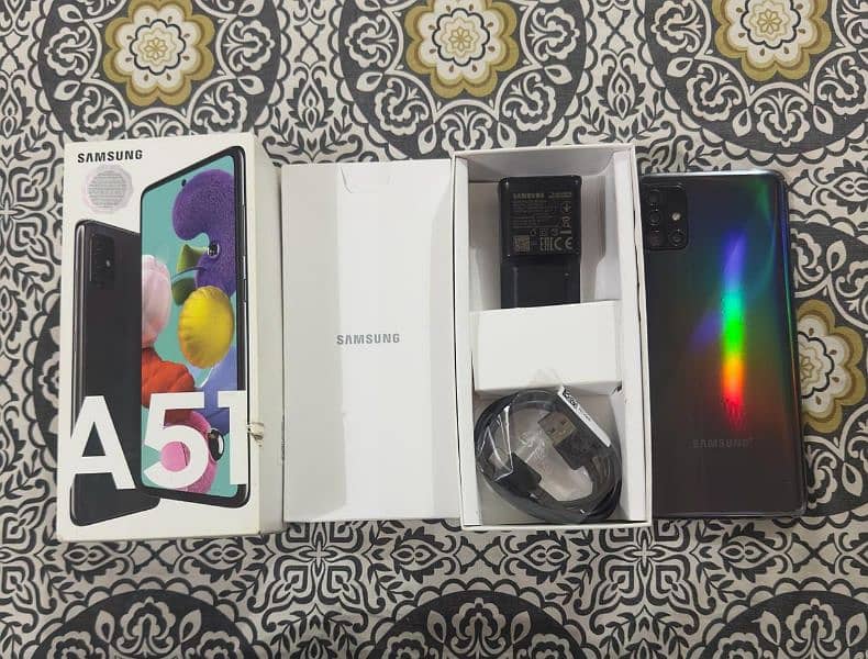 Samsung galaxy A51 10/10 6gb 128gb Dual Sim PTA Approved 3