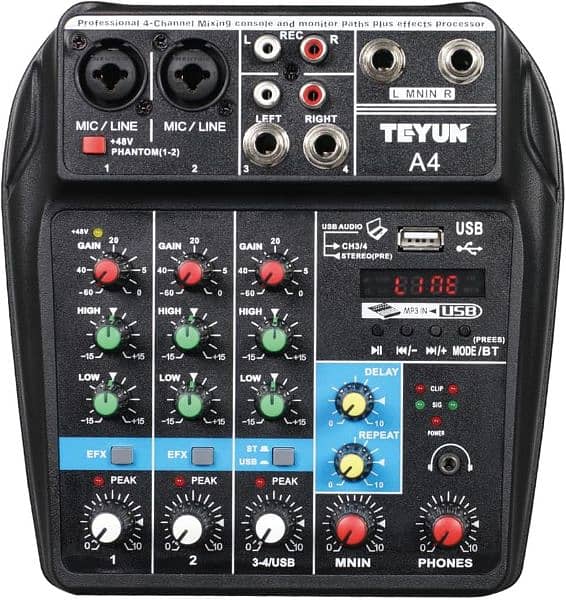 TEYUN A4 USB Audio Mixer Console 0