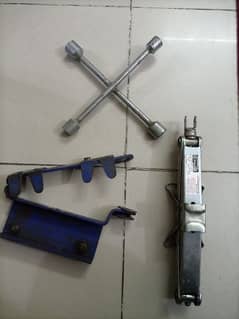 Car jack, Lug Wrench, and Anti theft lock