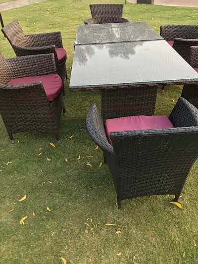 Garden Lawn cafe rattan chairs restaurant hotel park rooftop furniture 14