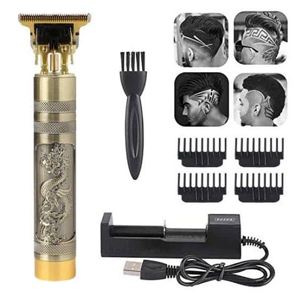 T9 Trimmer Golden Professional Rechargeable HairCutting Machine 5