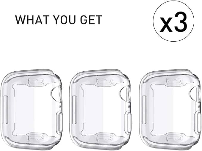 Delidigi Compatible with Apple Watch Case 44mm, 3 Pack protector a97 6