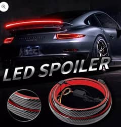 Universal Carbon Fiber LED Rear Wing Spoiler For All Cars Brand New