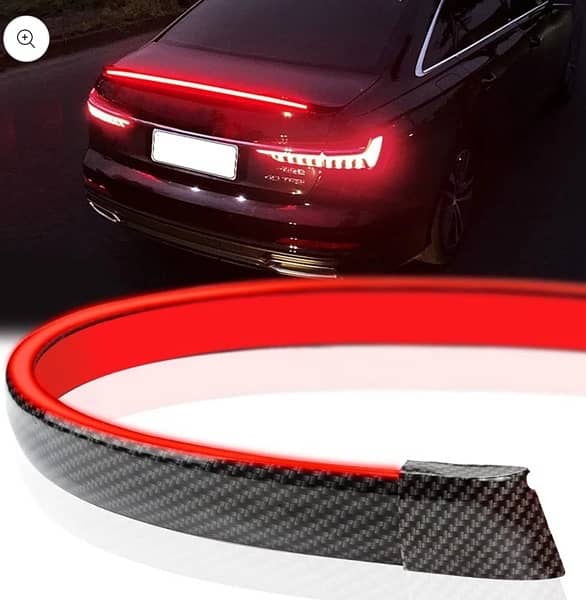 Universal Carbon Fiber LED Rear Wing Spoiler For All Cars Brand New 1