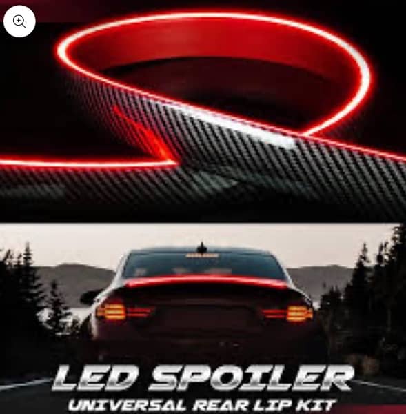 Universal Carbon Fiber LED Rear Wing Spoiler For All Cars Brand New 4