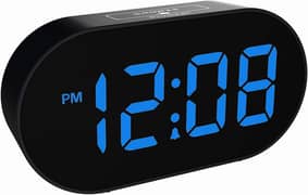 Plumeet Digital Alarm Clock LED Clocks with Adjustable Brightness a699