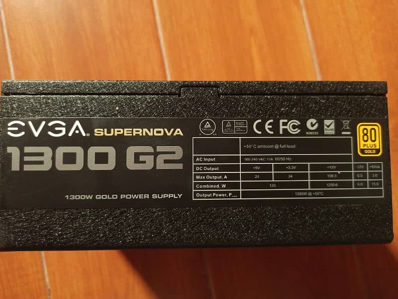 EVGA 1300 G2 1300w 80 plus (Gold) fully modular PSU power supply 1