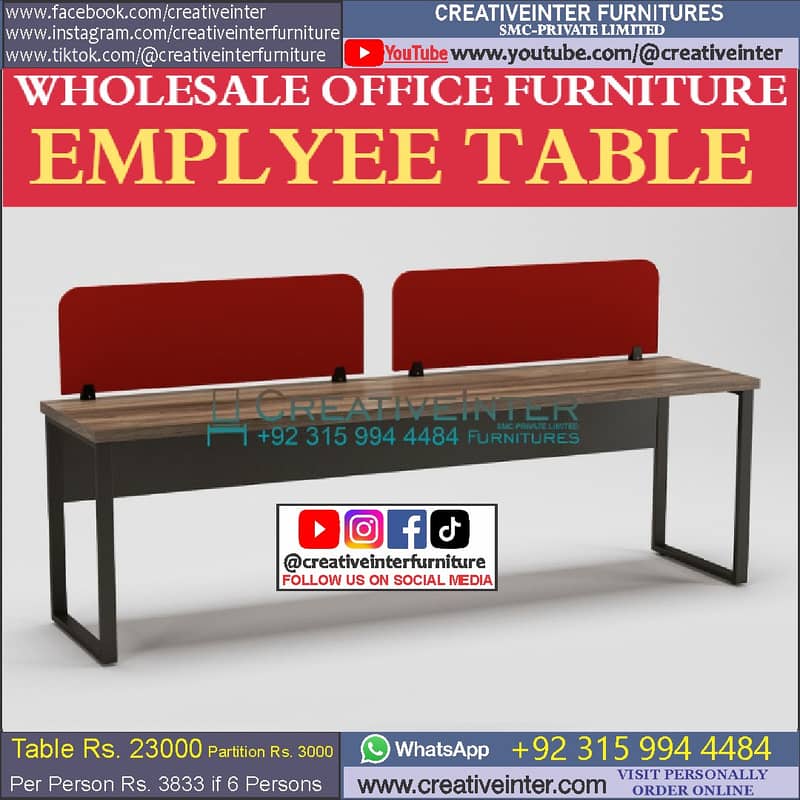 Office workstation table front desk Executive chair meeting Furniture 16