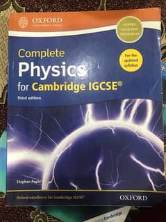 Complete Physics for Cambridge IGCSE (R) Student book By Stephen 0