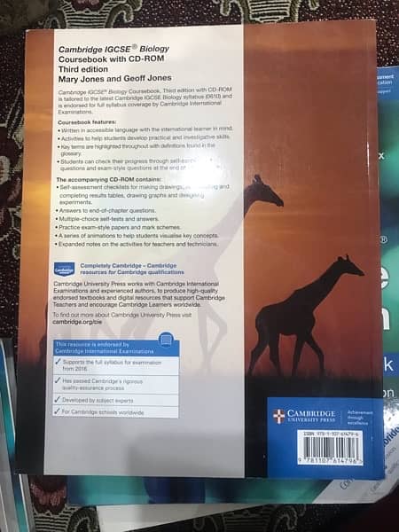 CAMBRIDGE IGCSE BIOLOGY COURSEBOOK 3RD EDITION BY MARY JONES 1