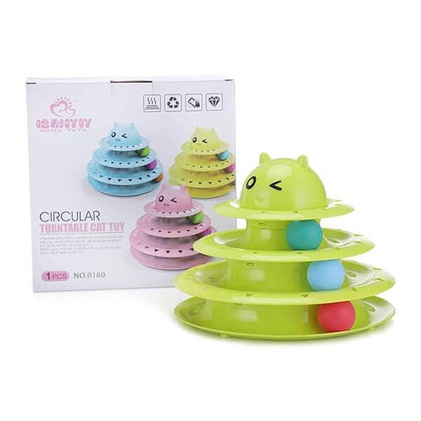 CIRCULAR TURNTABLE CAT TOY a112 1
