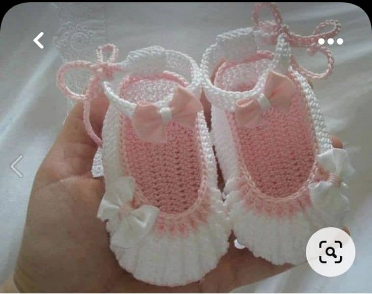 Hand made crochet booties 11
